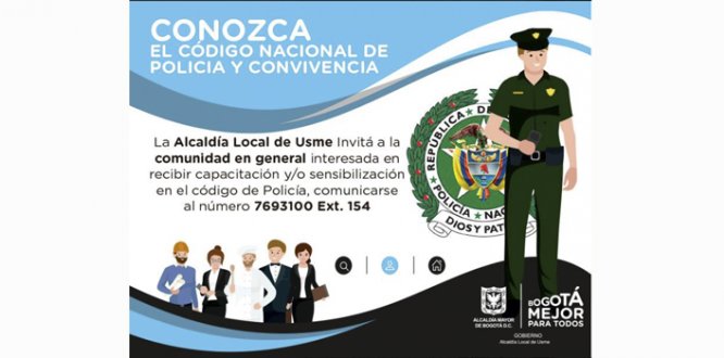 capacitación y/o sensibilización en el código de Policía