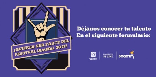 Banner con publicidad del Festival Haz parte del Festival Usmetal 2021